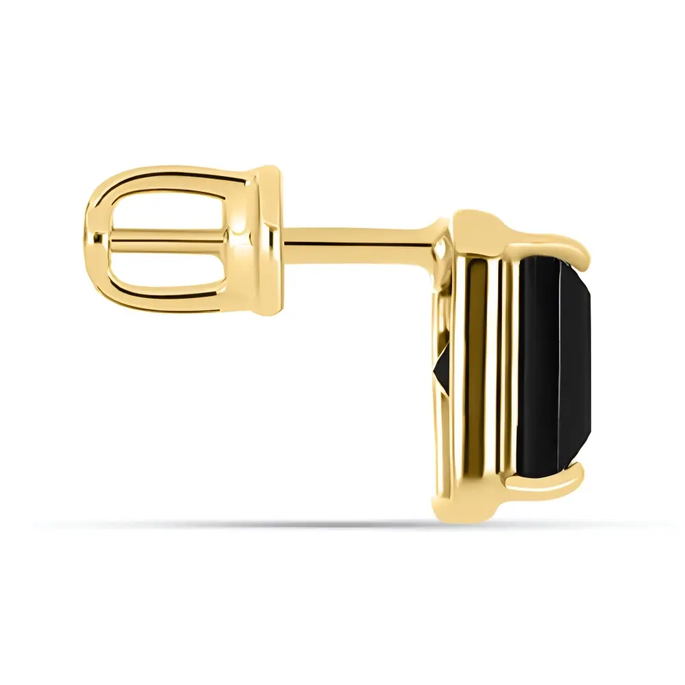 BUY BLACK ONYX GEMSTONE EARRING IN 14K GOLD